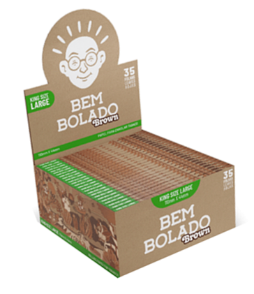 PAPEL SEDA BEM BOLADO BROWN KING SIZE LARGE