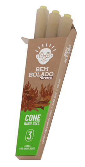 PAPEL SEDA BEM BOLADO CONE BROWN KING SIZE - Imagem 2