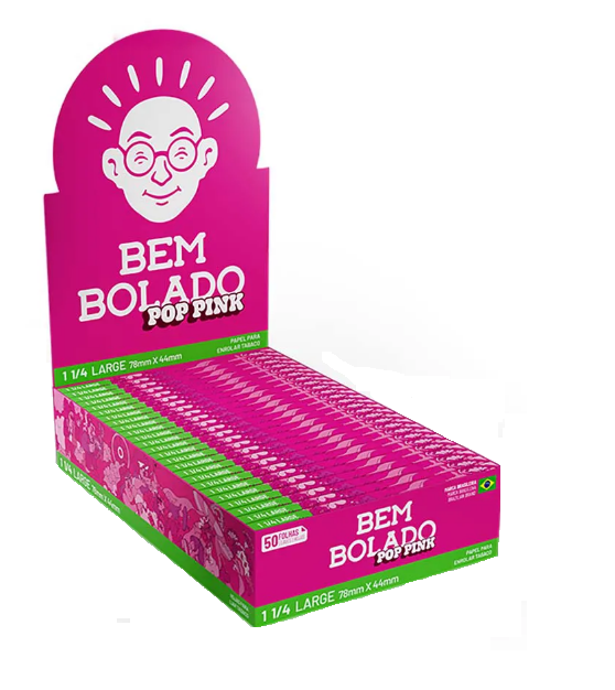 PAPEL SEDA BEM BOLADO POP PINK 1 1/4 LARGE