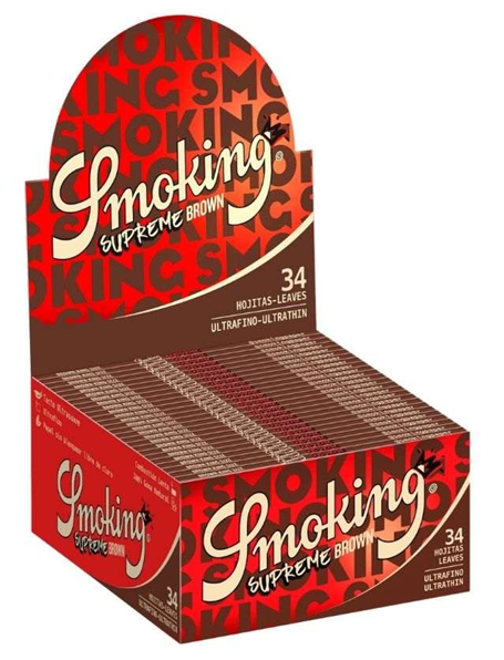 PAPEL DE SEDA SMOKING SUPREME BROWN KING SIZE