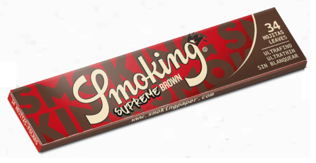 PAPEL DE SEDA SMOKING SUPREME BROWN KING SIZE - Imagem 2