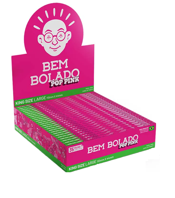 PAPEL SEDA BEM BOLADO POP PINK KING SIZE LARGE